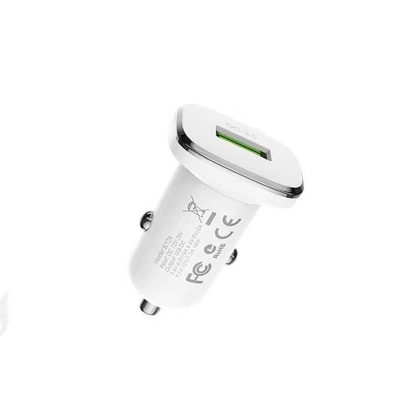 [18W автомобильное зарядное устройство с быстрой зарядкой USB одноразовый зарядник]