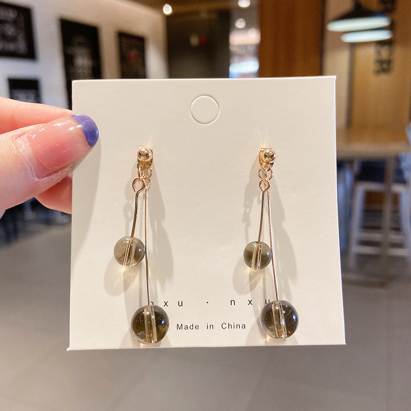 Pendientes de estilo explosivo Estudiante nicho Diseño simple Temperamento geométrico Pendientes de alto nivel Trendy Pendientes de viento al por mayor