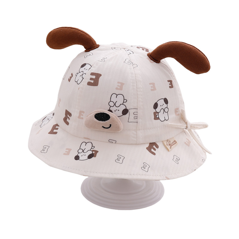 Sombrero de bebé primavera y otoño delgado ajustable sombrero de pescador bebé sombrero de sombrero de verano bonita caricatura
