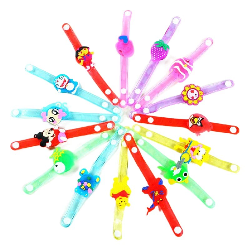 Светящийся браслет Мультяшные креативные часы флэш-ремешок на запястье детский светящийся игрушечный киоск оптовая горячая распродажа