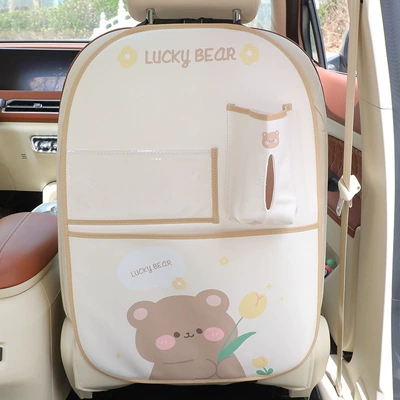 Chair back anti-kick pad, Car Anti-Kick Mat Rear - tulip-bear-4-in-1-multifunctional-anti-kick-storage-bag