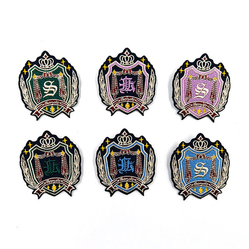 Huichenming school embroidery badge jk school uniform DK small suit patch pin uniform school uniform badge