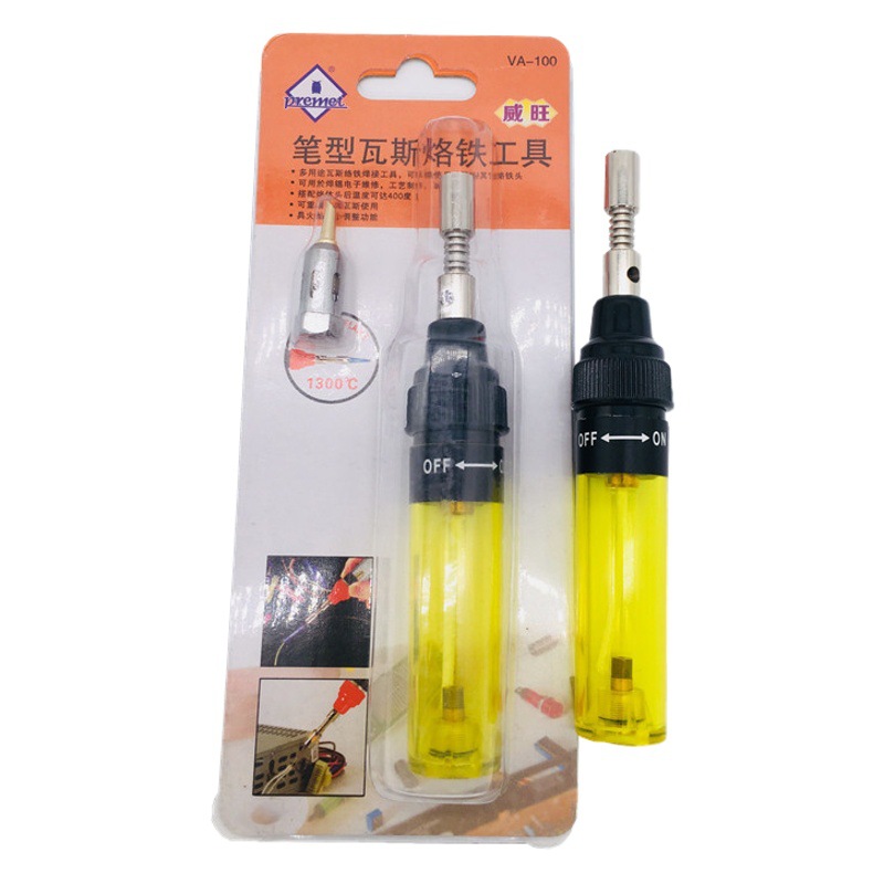 VA-100 de gas de soldadura de hierro portátil de calor cabrito de gas de soldadura de hierro eléctrico de soldadura de hierro pluma tipo de gas de pulverización pistola de soldadura