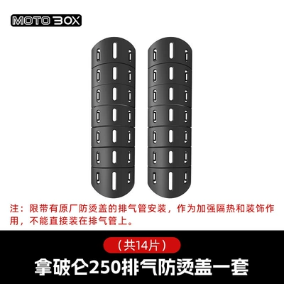 Motorcycle exhaust pipe: Protective Cover - napoleon-250-front-section-combined-anti-scald-cover
