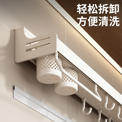 White kitchen rack without punching multifunctional seasoning knife holder wall-mounted storage cutting board seasoning rack