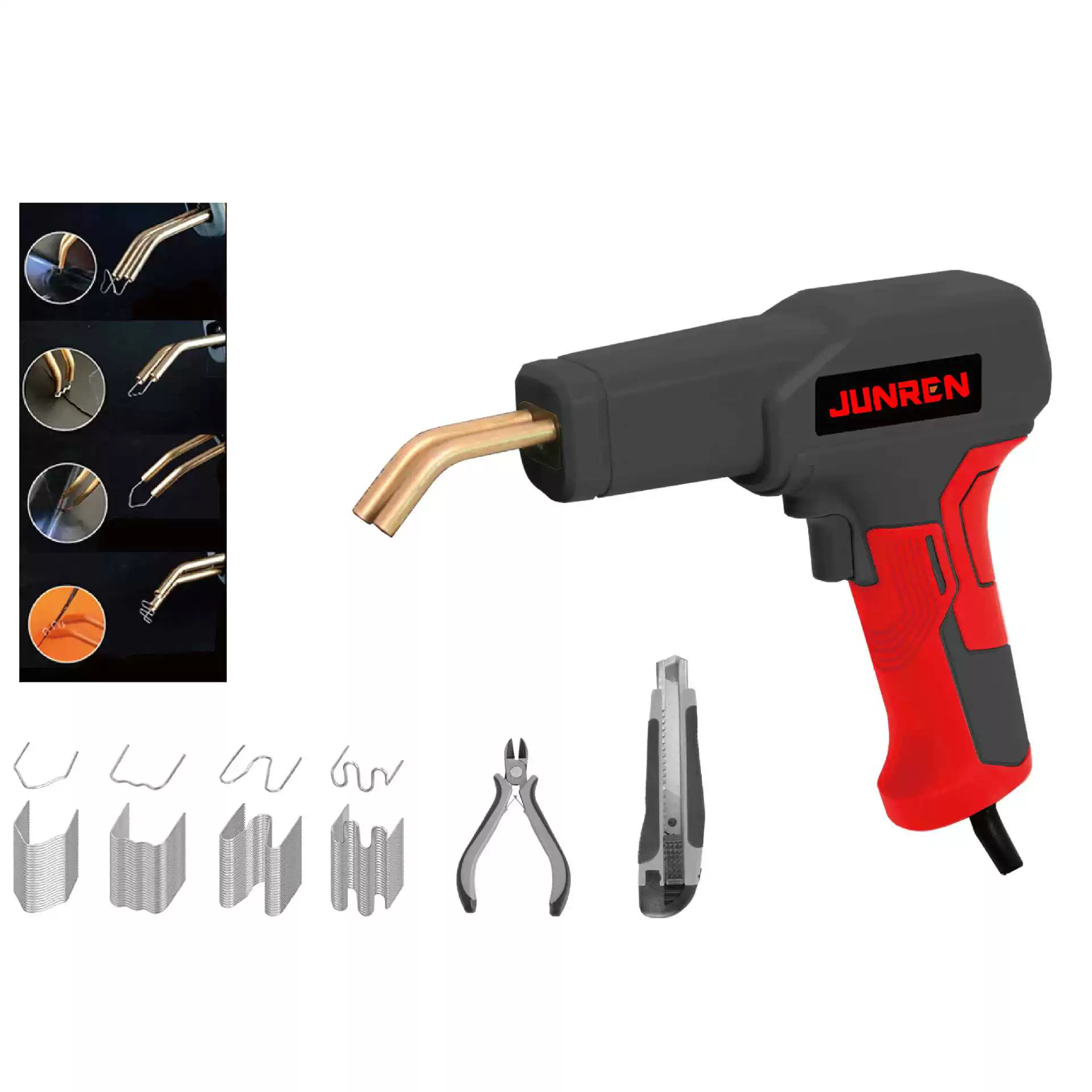 JR-H50 Пистолет для сварки пластика/Пистолет для сварки гвоздей/Ремонтник автомобильного бампера/Инструмент для ремонта пластика/Сварочный гвоздь