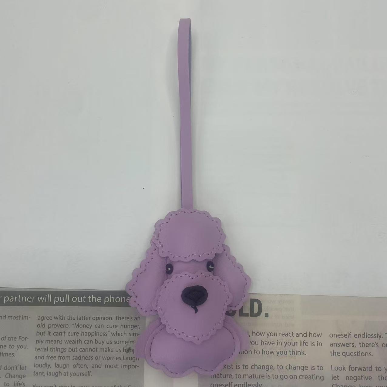 Colgante de Perro para Bolso de PU con Relleno de Algodón para Equipaje