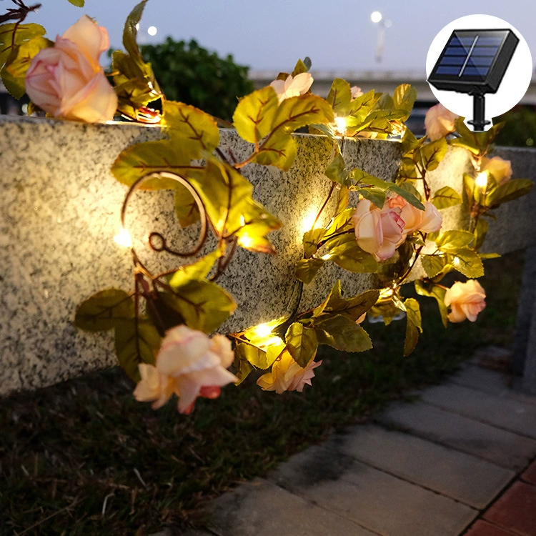 LED-украшение для шатра в поездке, световая лента, светильник из ротанга на солнечной батарее