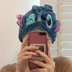 かわいいスティッチの髪の帽子の女性は、新しいアイデアのスカーフを厚くして、家庭用の柔らかい吸水速乾性の髪の女性です