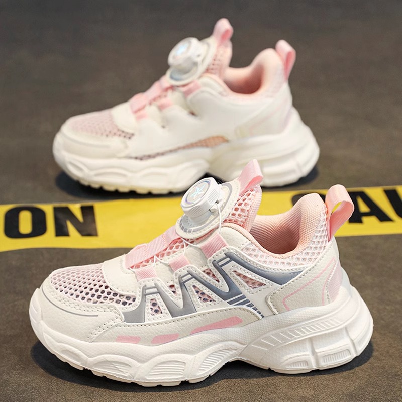 Zapatos para niños, zapatos de red para niñas, verano 2025, nuevos zapatos deportivos para niños, niños grandes, niñas, malla, correr transpirable