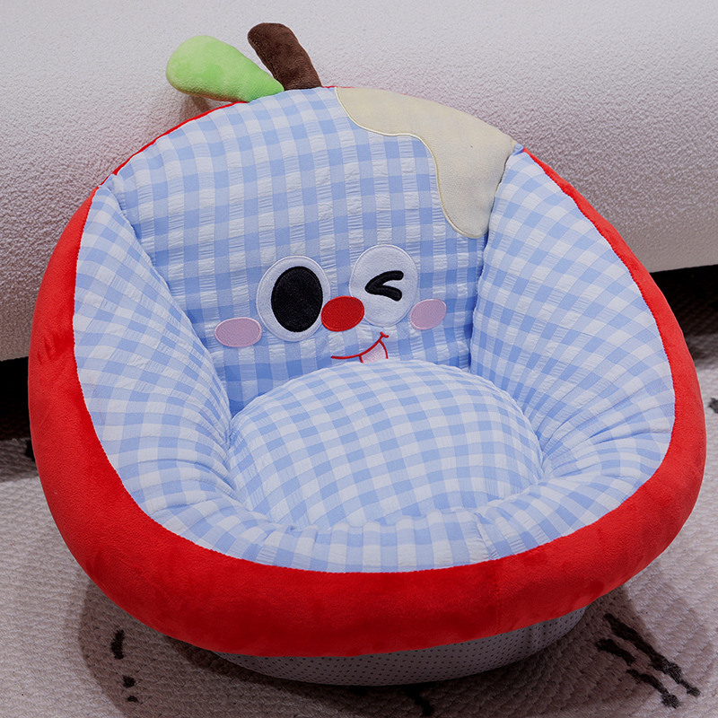 Cojín de manzana encantador de dibujos animados, cojín de sofá, cojín de sofá, dormitorio, sala de estar, cojín de tatami para niños