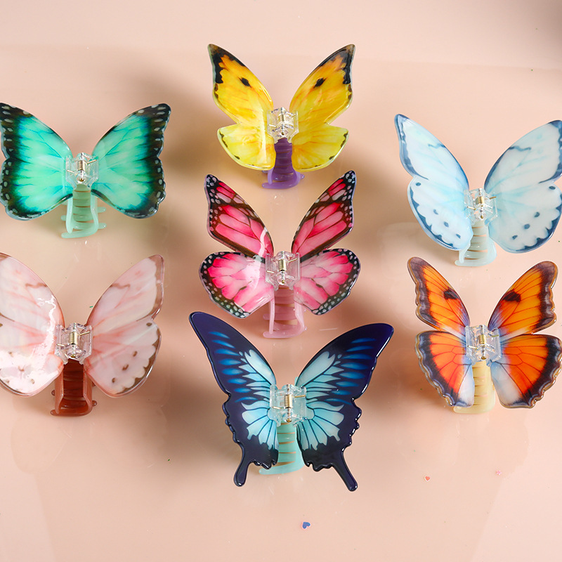 120g Weight Hair Claws Hair Accessories Type 1 Piece Quantity Holiday, Daily Occasion Women's Elegant Sweet Butterfly Acetic Acid Sheets Hair Claws