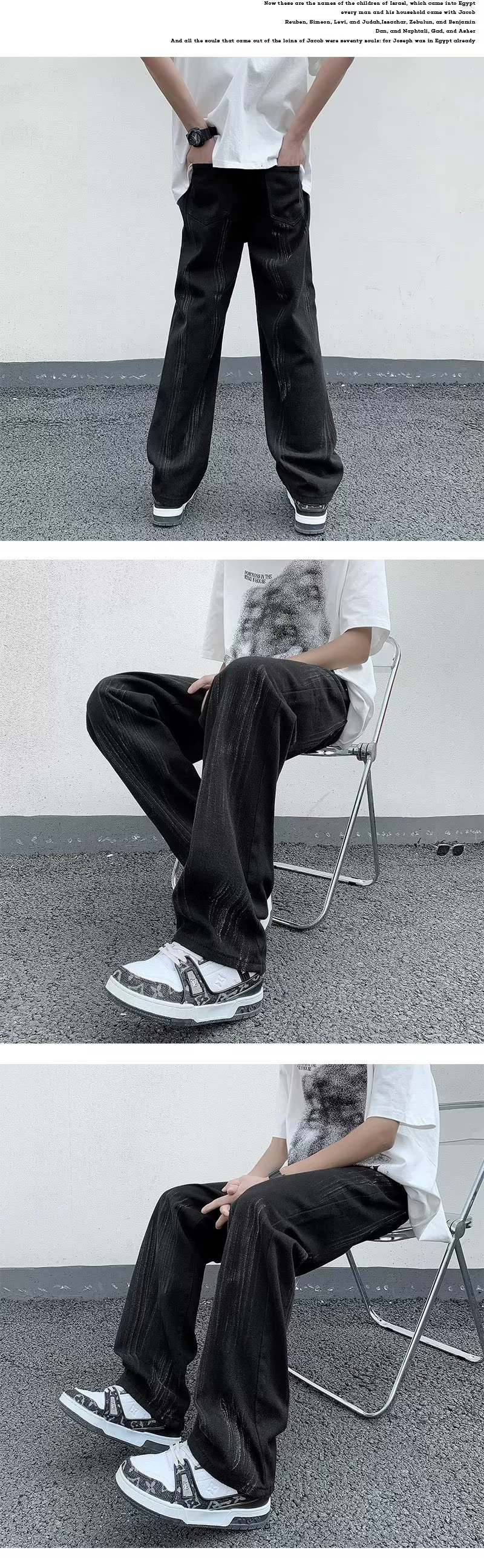 Trousers, jeans, mid rise