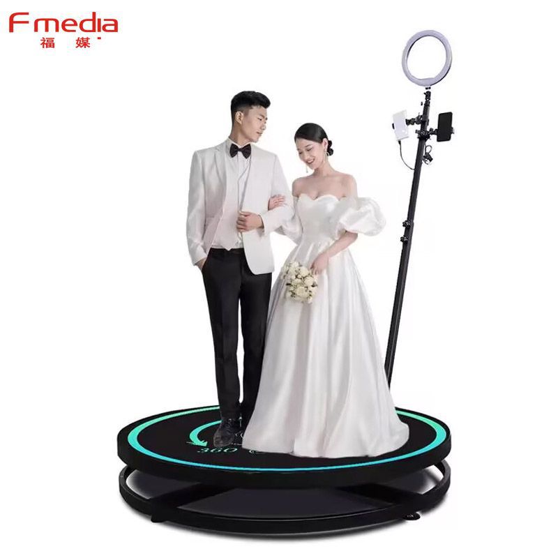 360 grados panorámicos surround photobooth broadcast en vivo soporte 3D modelado giratorio estación de fotografía en línea exhibición de disparo