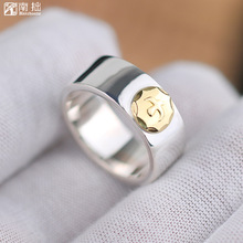 南拙批发手工高桥吾郎goro's点金平打戒指925纯银goros日潮银饰