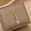 Elite fashionable necklace stainless steel, chain for key bag , European style, simple and elegant design, does not fade, wholesale