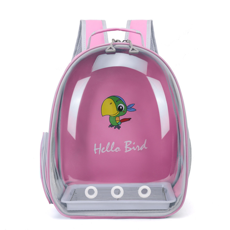Hola novia bolsa de pájaros bolsa de loros bolsa de hombro mochila porosa transpirable portátil máquina de almacenamiento de cenizas piel de tigre de xuanfeng