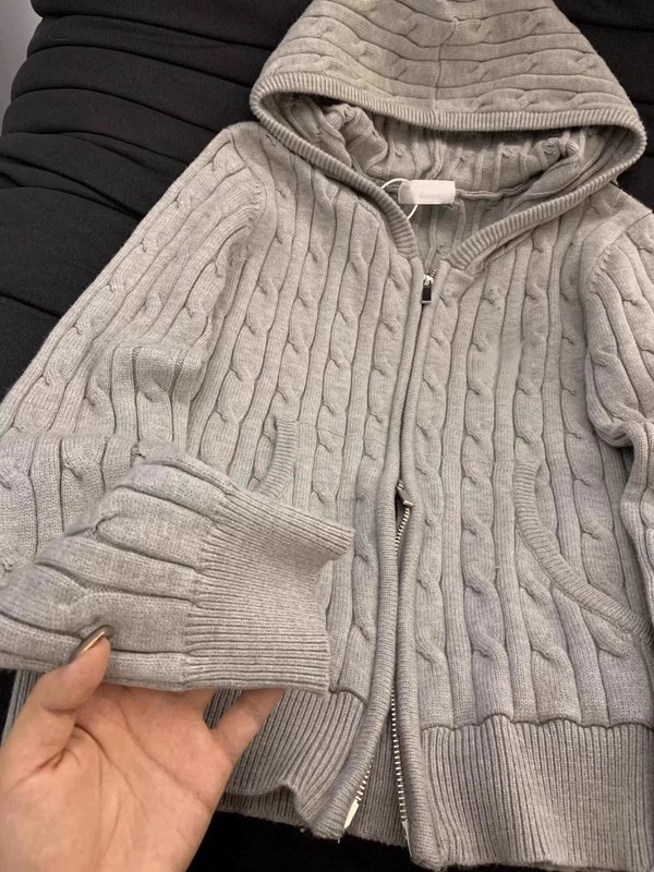 韩版灰色麻花拉链毛衣外套针织女春秋显瘦慵懒风软糯百搭开衫上衣|undefined