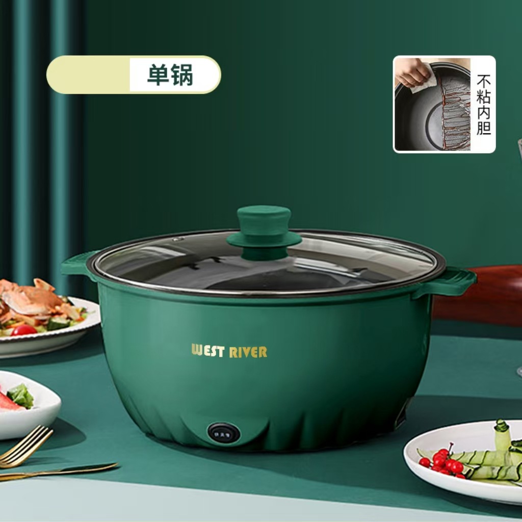 Hotpot eléctrico transfronterizo multifuncional doméstico vapor eléctrico dormitorio pequeño horno de cocción de hortales de cocción de hortales de cocción de hortales de gran capacidad lote