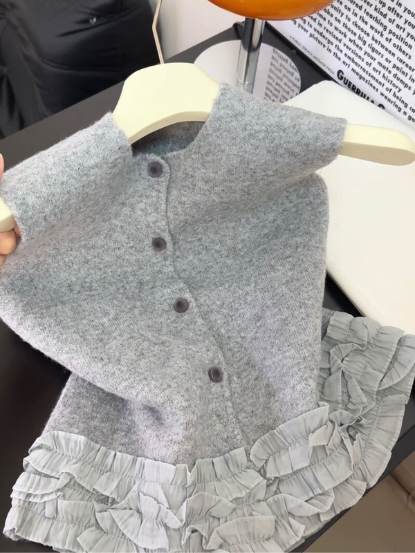 原创正版！高品质韩系秋冬新款针织马甲女宽松百搭无袖开衫上衣|undefined