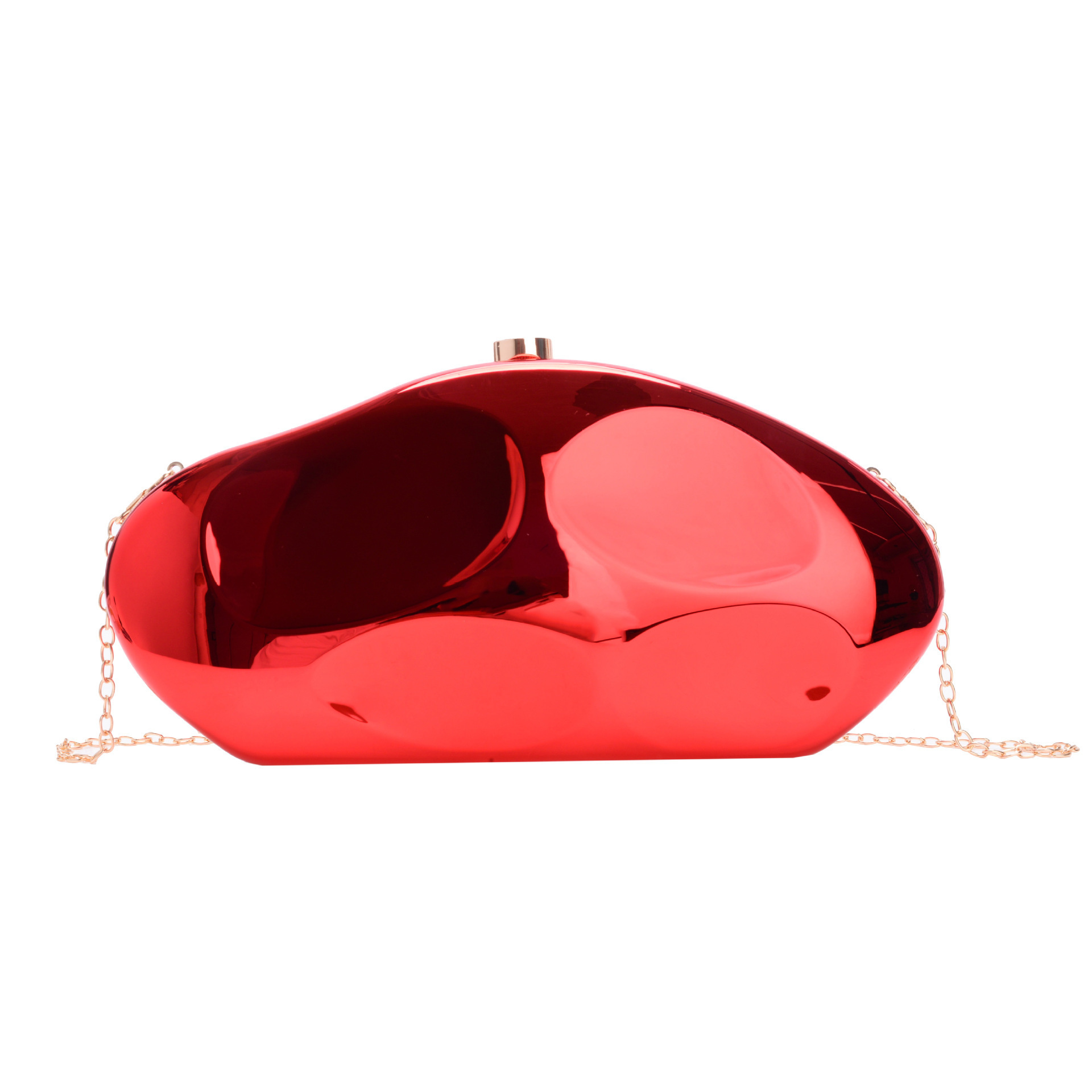 2025 nuevo paquete de cena de moda transfronteriza bolsa de dama exquisita bolsa de metal acrílico bolsa de piedra de forma extraña bolsa de mano