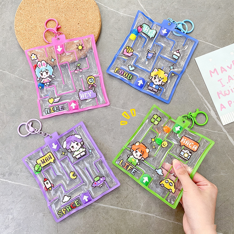 Popular stress-relief water bag maze pendant, creative stress-relief squeeze toy, fun toy for claw machines, children's gift wholesale Popular stress-relief water bag maze pendant, creative stress-relief squeeze toy, fun toy for claw machines, children's gift wholesale