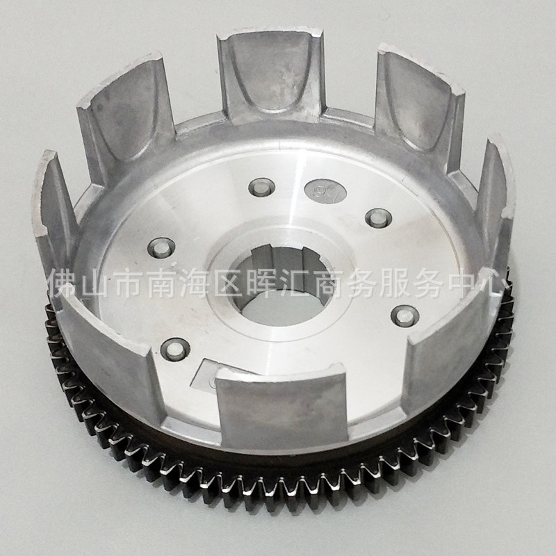 Fabricantes transfronterizos de accesorios de motocicleta embrague tambor CG125 embrague diente grande Ft150 Dm200 CB250ZS