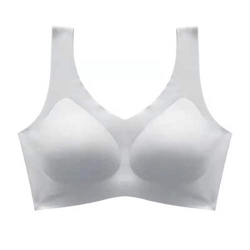 Ouyang Nana's same style U bar seamless underwear for women, thin, large breasts and small vest style sports beautiful back bra