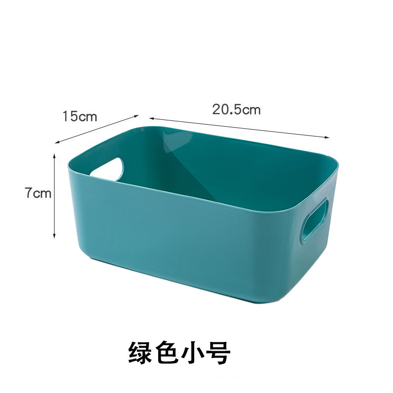 Hogar caja de almacenamiento escritorio cocina cosméticos gran capacidad plástico descubierto organización cesta al por mayor