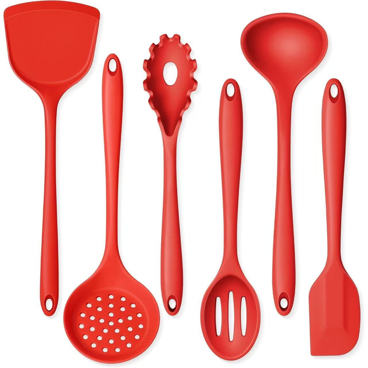 Cocina de silicona especial resistente a altas temperaturas, cocina de grado alimenticio, cuchara de pasta, cuchara de pasta, conjunto de cocina de pasta image 26