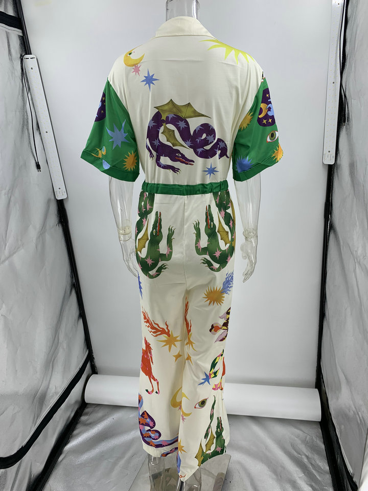 Women's Street Casual Printing Full Length Printing Jumpsuits display picture 6