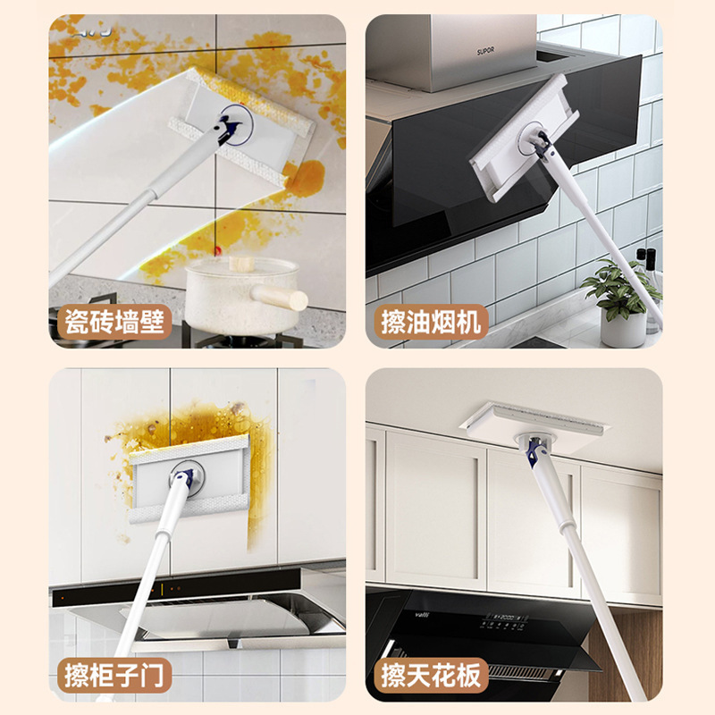 Toalla de lavado de cara, trapeador pequeño, se puede sujetar, baño, baño, limpieza de paredes, lavado a mano, cambio automático de papel, trapeador de piso