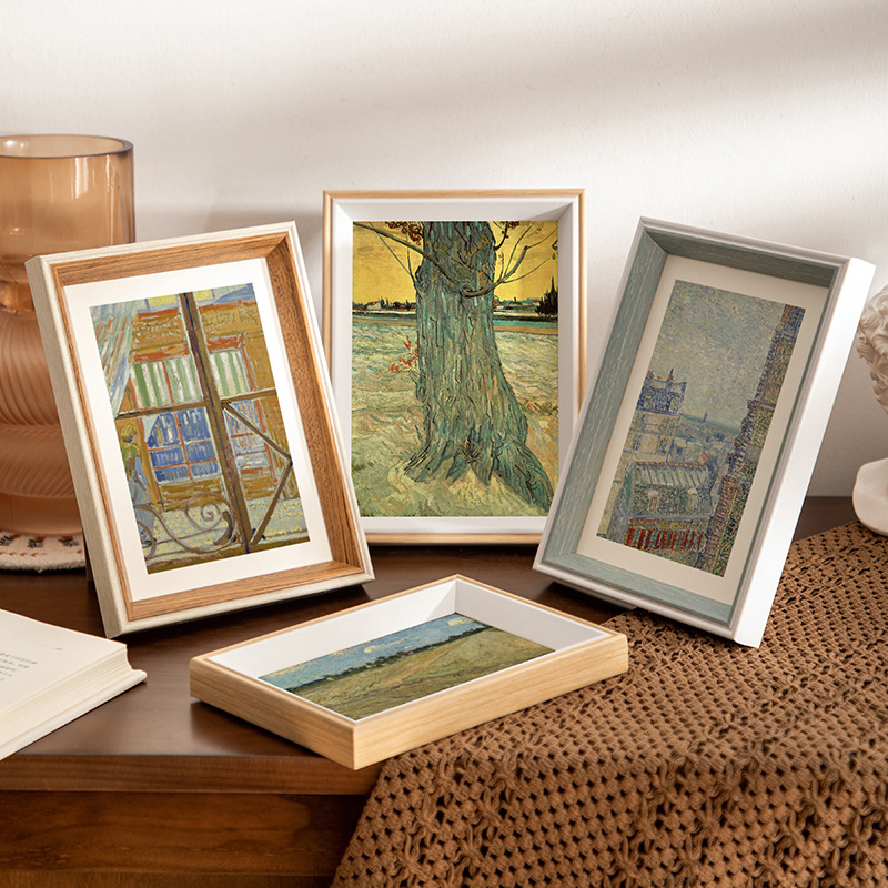 Simple photo frame 6 inch photo frame 8 inch table wholesale 57 inch 10a4 creative oil painting frame decoration wall frame