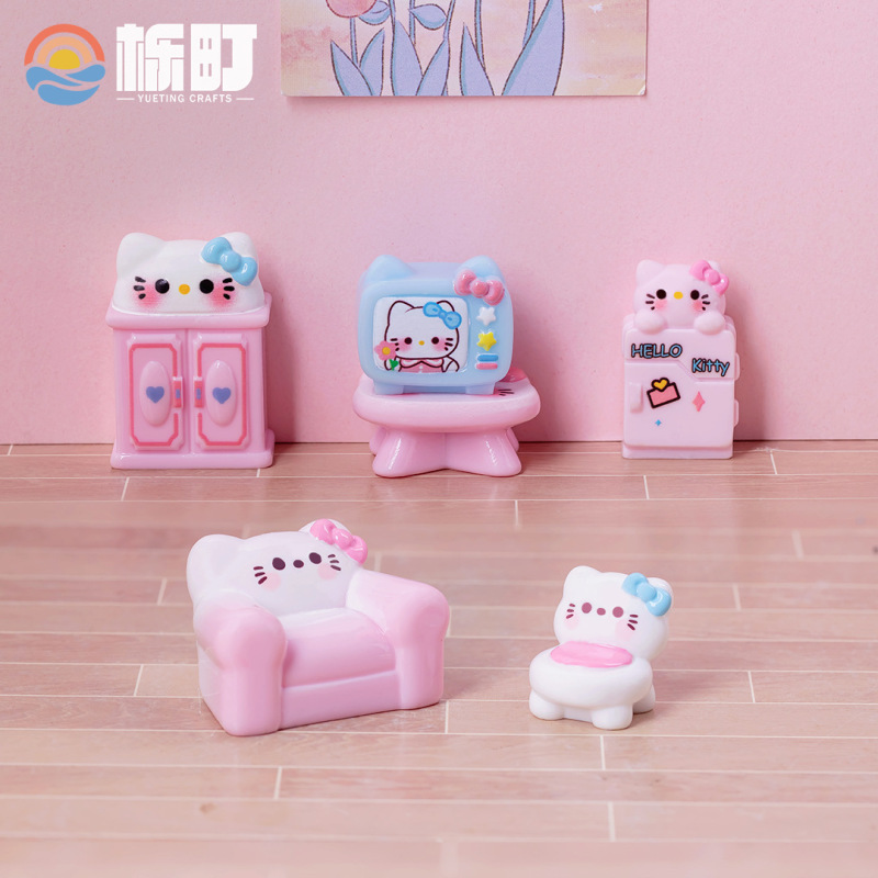 微景观创意可爱猫咪家具动物盲盒装饰品配件办公室桌面迷你小摆件|undefined