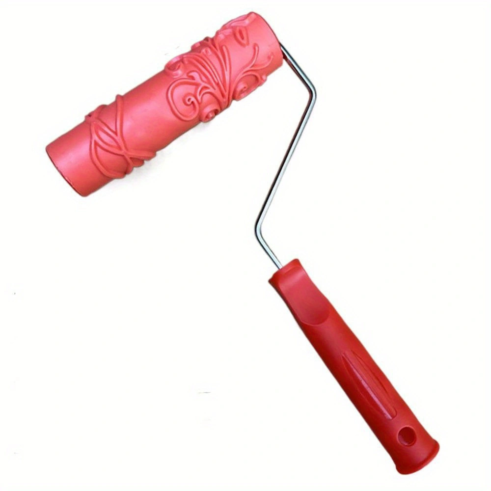 Pintura de vetas de madera Pintura de arte de impresión Pintura de madera Textura de pintura Herramienta de rallado Simulación de goma Cepillo de rodillo de vetas de madera