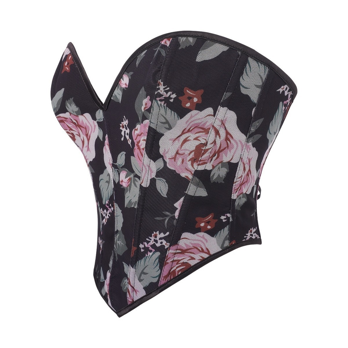 Flor de impresión negra, cintura de cintura, corte, vestimenta de cuerpo, Aliexpress, suministro transfronterizo