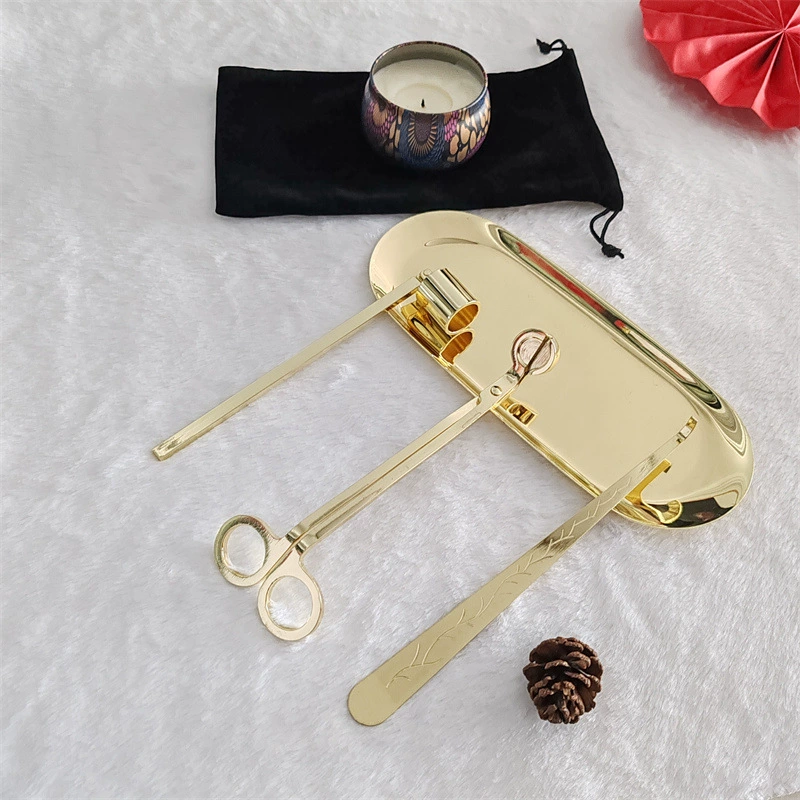 Aromatherapy, candle, set, trimmer, storage system, 4 pieces