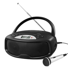 制定跨境蓝牙CD机随身听手提式家用蓝牙USB音乐播放器可用麦克风