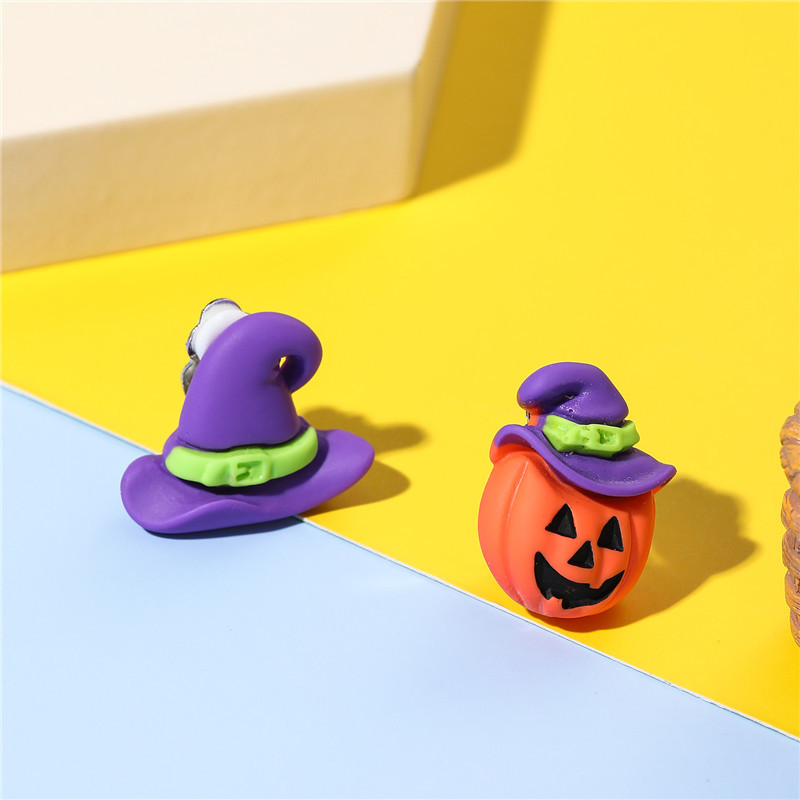 Fashion Pumpkin Resin Kidu0027S Ear clips 1 Pair