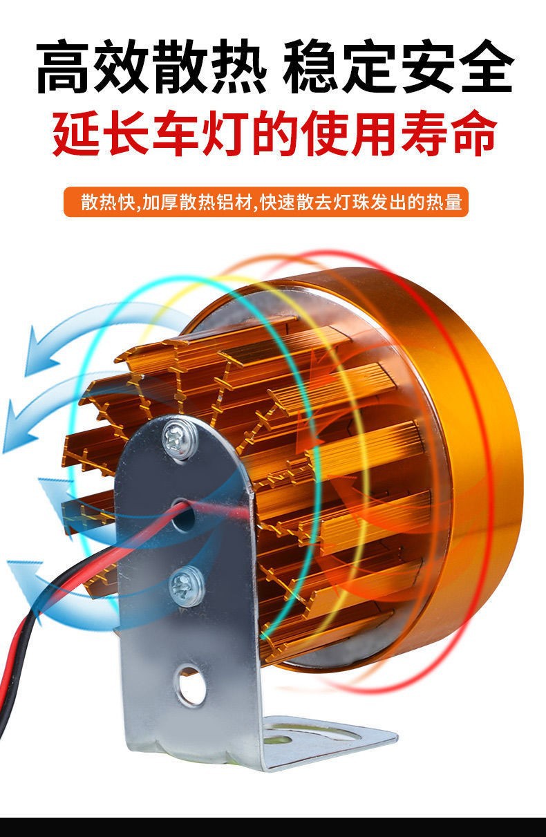 Best-selling external LED headlight with 6/9 beads, external mount, modified motorcycle LED spotlight, LED car headlight