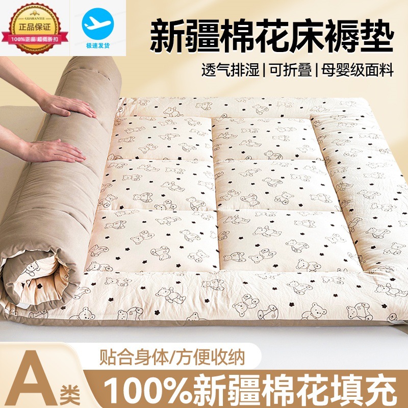 Class a Xinjiang Cotton Mattress, Soft Cushion for Single and Double Beds, Student Dormitory, Thickened and Soft Tatami Mattress Wholesale