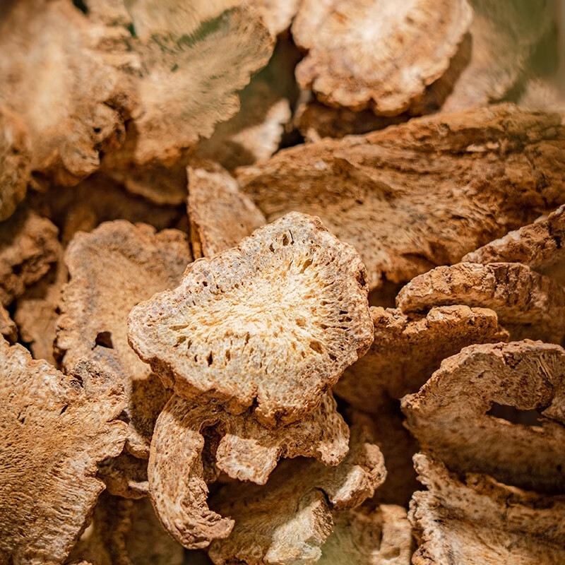 Costus Root Slices Mu Xiang 500g Dried Aucklandia lappa Decoction Pieces for Herbal Tea and Cooking in use