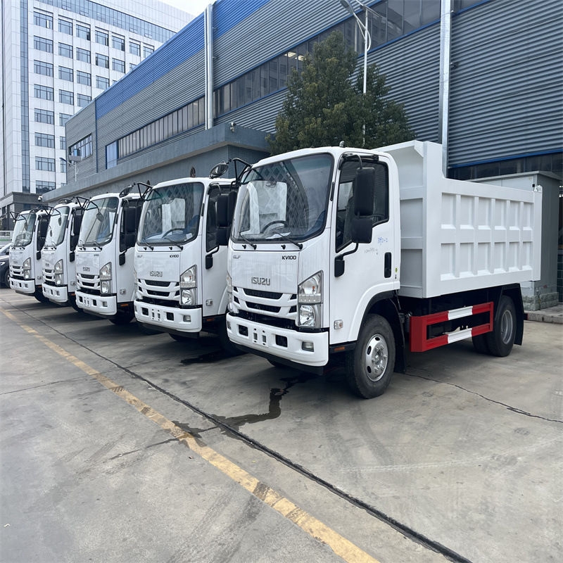 Isuzu 3-Ton Engineering Vehicle Dump Truck 6-Square Dump Transport Truck Isuzu Double-Row Truck Export Right-Hand Drive