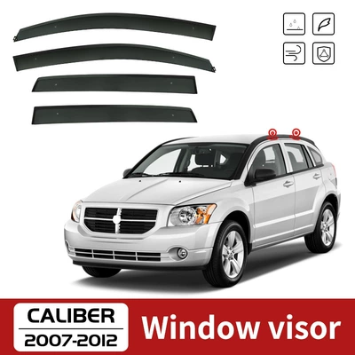 Suitable for Dodge Kubo rain shield rearview mirror rain eyebrow Caliber 2007-2012 indow visor (Rain shield) - cross-border-corner-protection-without-logo-dodge-kubo-mk1-2007-2012-ps-no-bright-strip-window-rain-shield