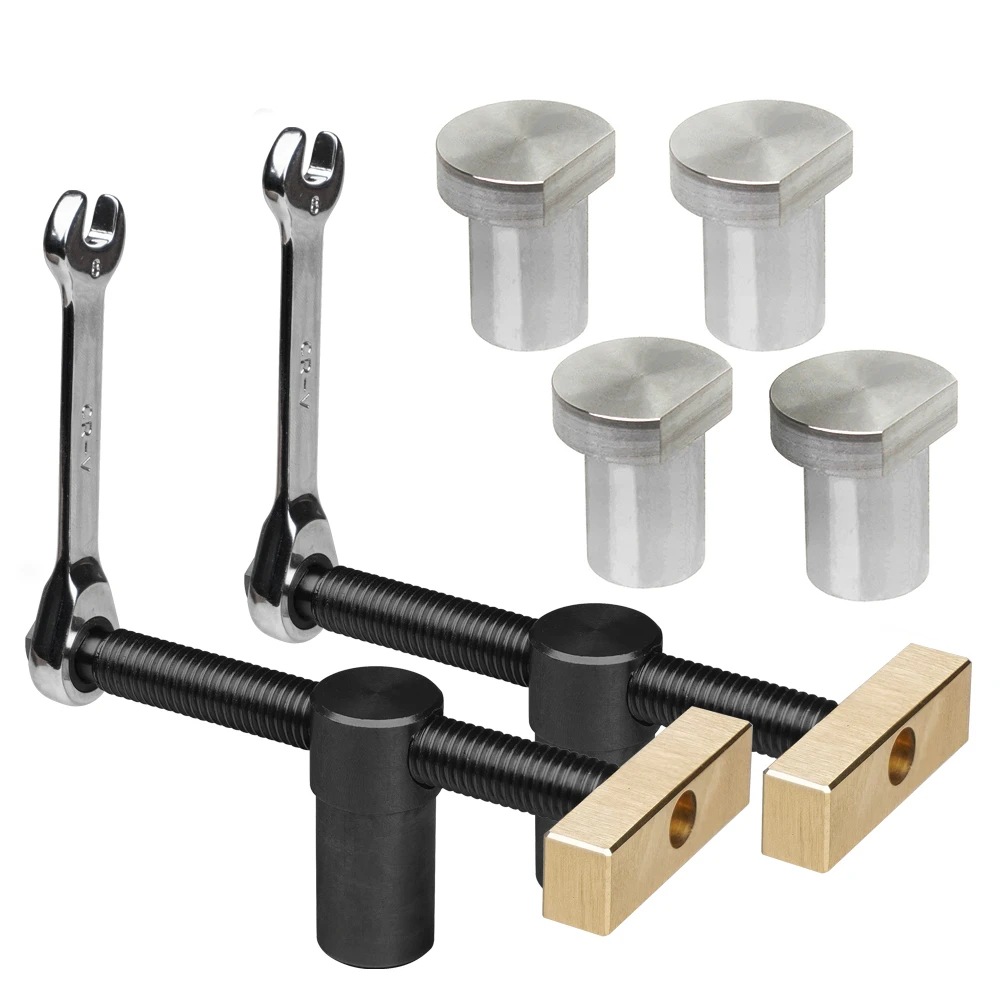 黄铜固定虎钳适用于19 毫米 20 毫米木工桌辅助工具桌面卡榫桌档