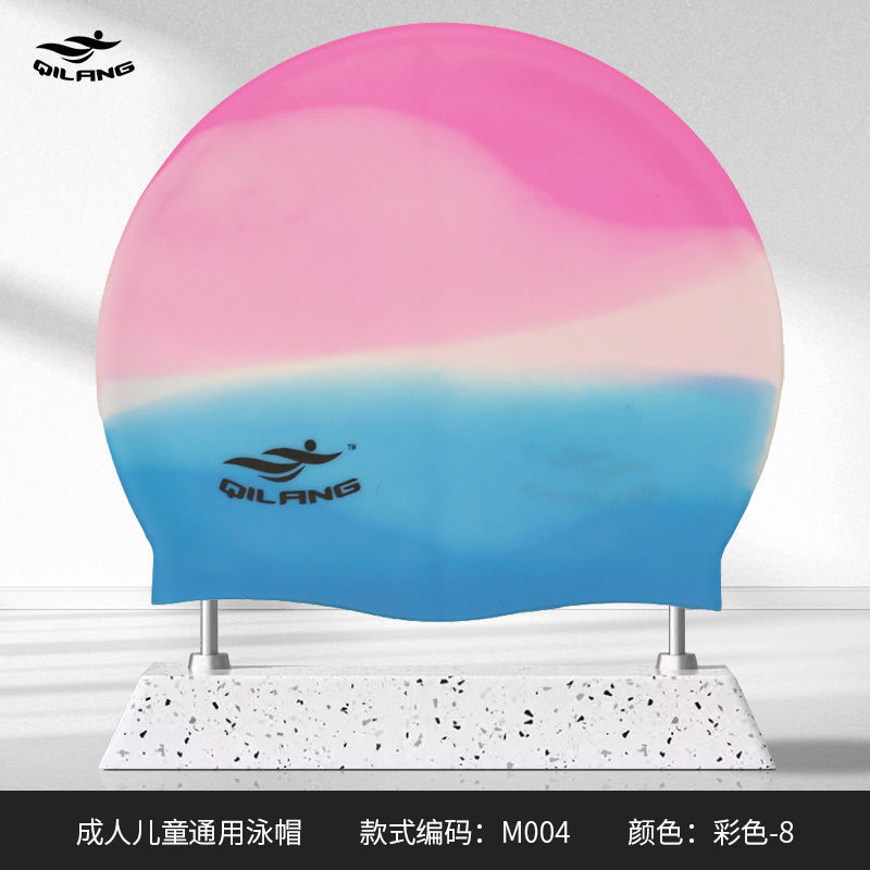 Adultos y niños sombreros de silicona personalizados logotipo de impresión de dibujo de muestra OEM sin estrangular sombreros de buceo fuente de trabajo