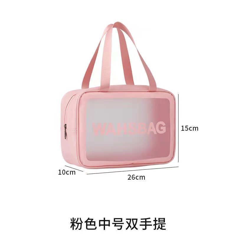 [두꺼운 더블 핸드백] 핑크 M사이즈