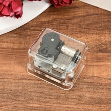 亚克力音乐盒方形发条八音盒家具摆件创意赠送礼品纪念品哈利波特