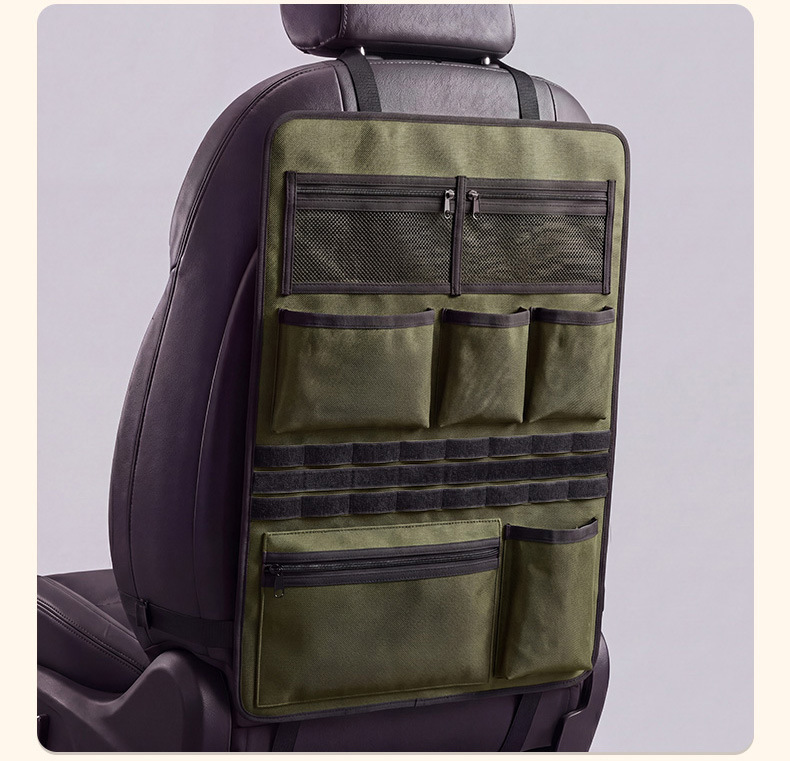Car Seat Back Storage Bag Hanging Bag Multifunctional Tactical Car Backrest Storage Bag Hanging Storage Bag Wholesale