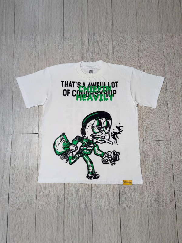 国境を越えた高品質THAT'S A AWFUL LOT OF COUGH SYRUP咳止めシロップ純綿Tシャツ|undefined